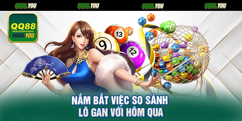 Nắm bắt việc so sánh lô gan với hôm qua